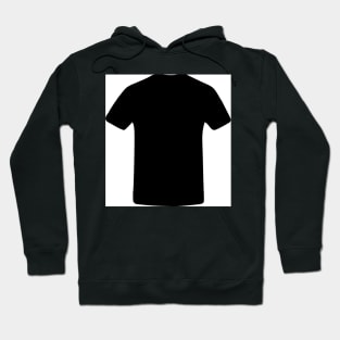 This is a Black T-Shirt Hoodie